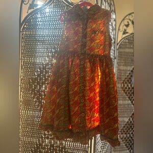 Matilda Jane Orange and Green Kids Dress